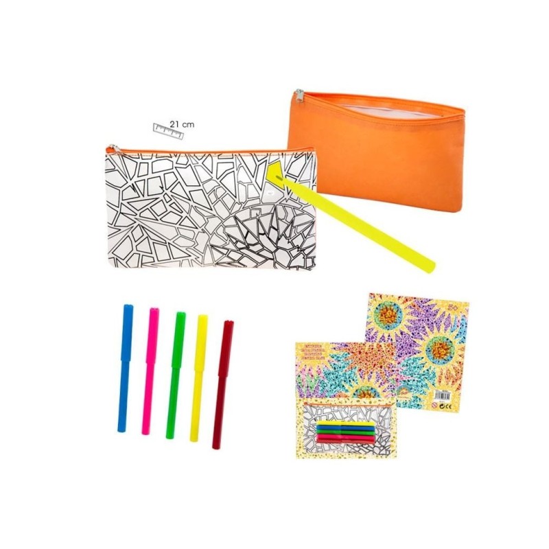 Gaudí Multicolor Coloring Pencil Case