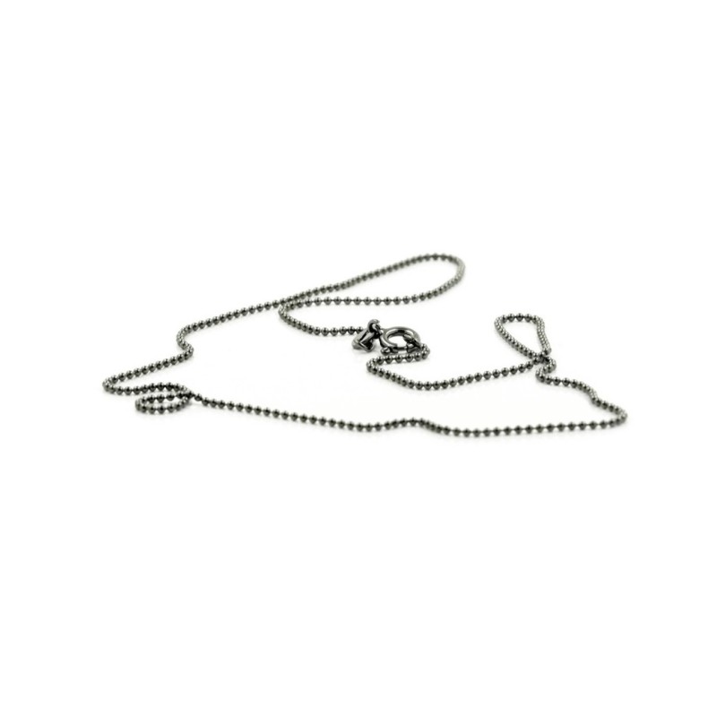 Oxidized silver chain