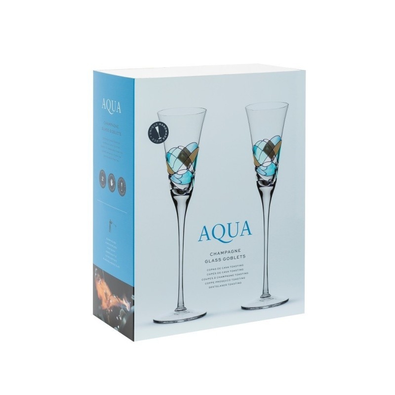 2 Copes Cava Gaudí Aqua