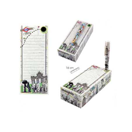 Bloc note avec crayon Madrid