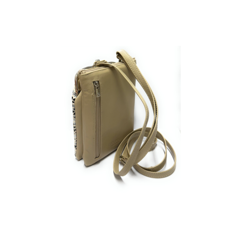 Leather Bag Gaudi Silver