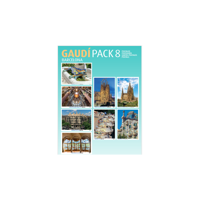Pack 8 Postales Gaudí